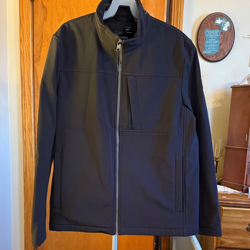 Calvin Klein Men's Black Performance Jacket size M. Like New
